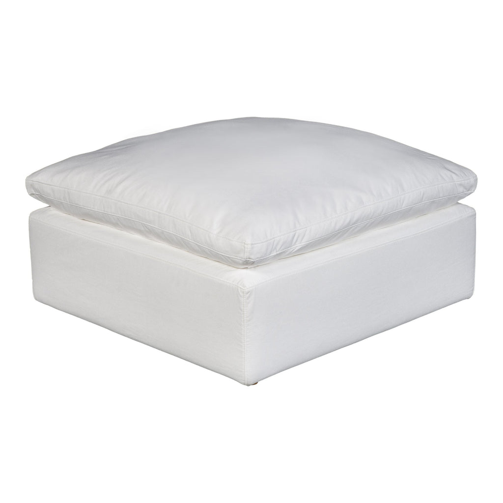 Terra Condo Ottoman, White