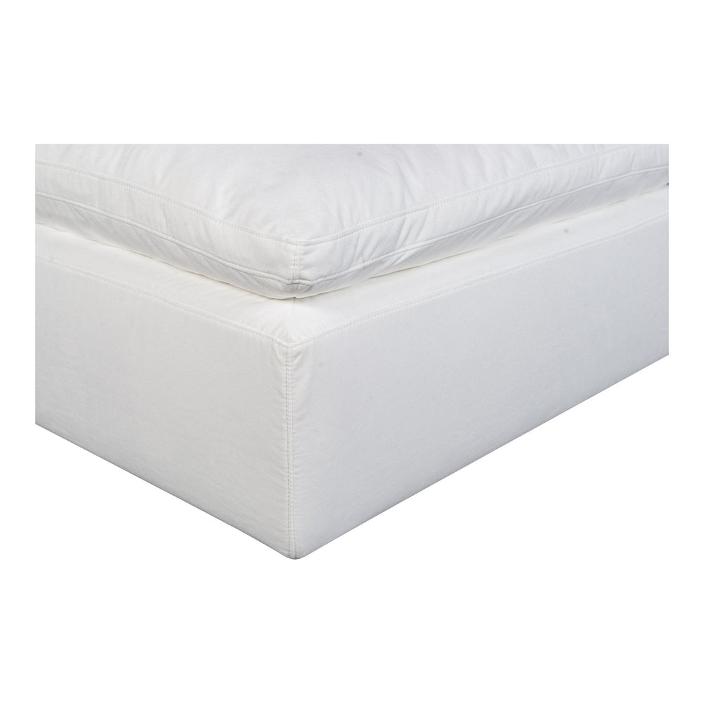 Terra Condo Ottoman, White