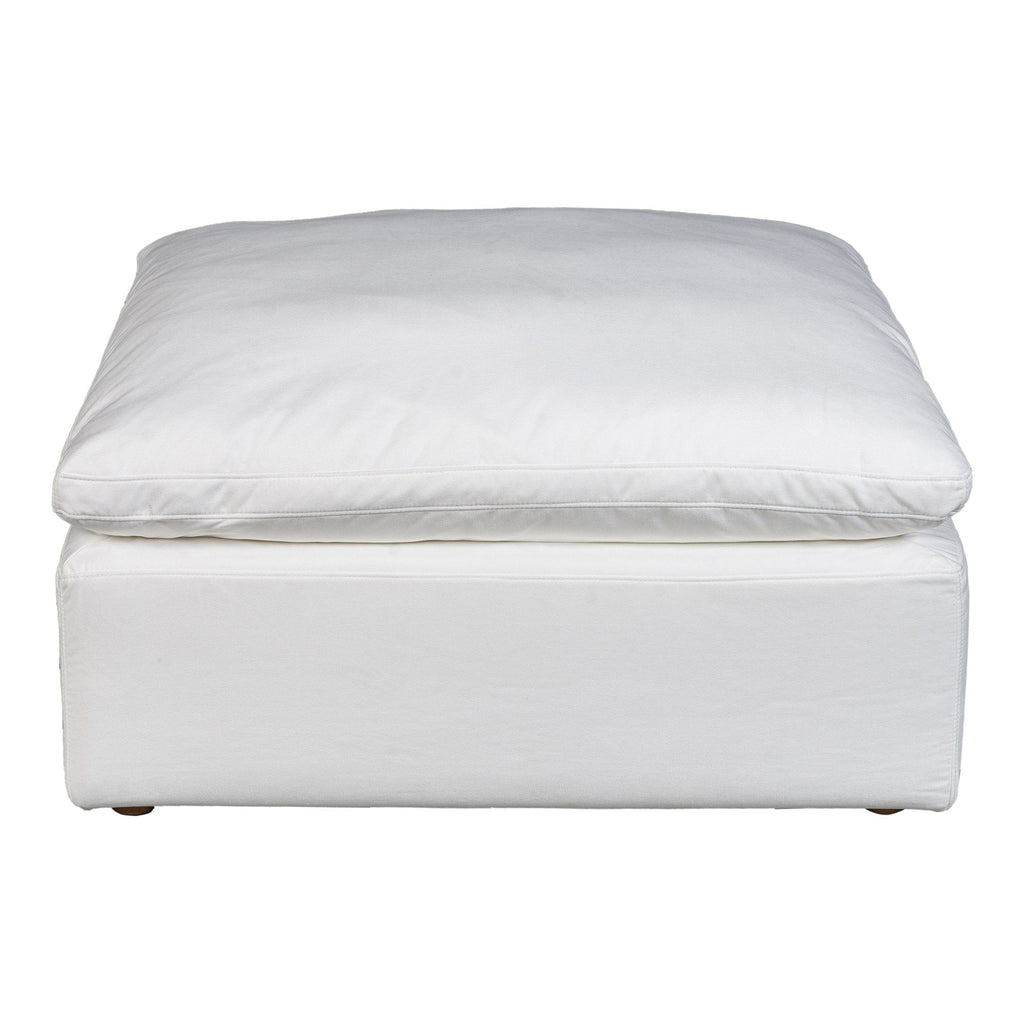 Terra Condo Ottoman, White