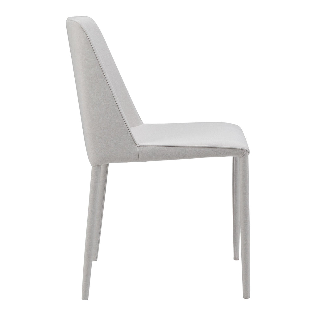 Nora Fabric Dining Chair, White, Set of 2