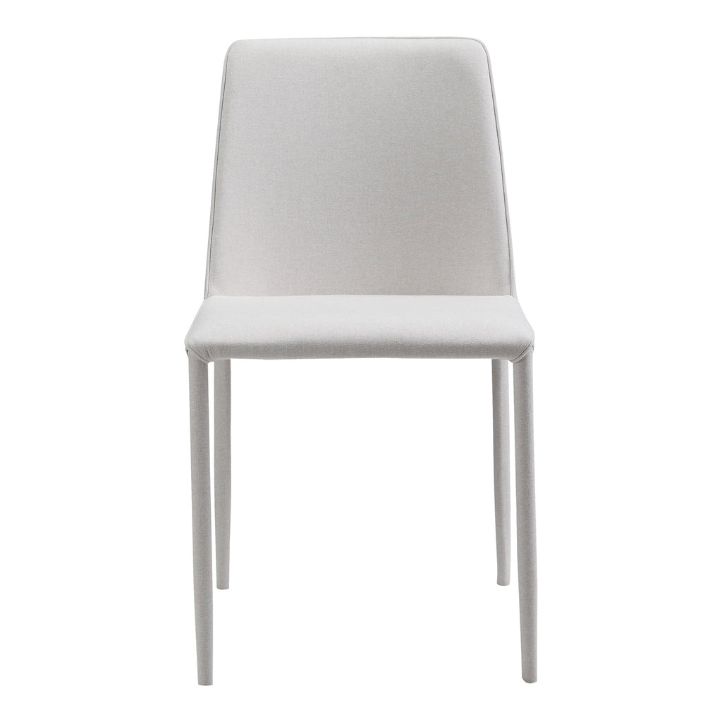 Nora Fabric Dining Chair, White, Set of 2