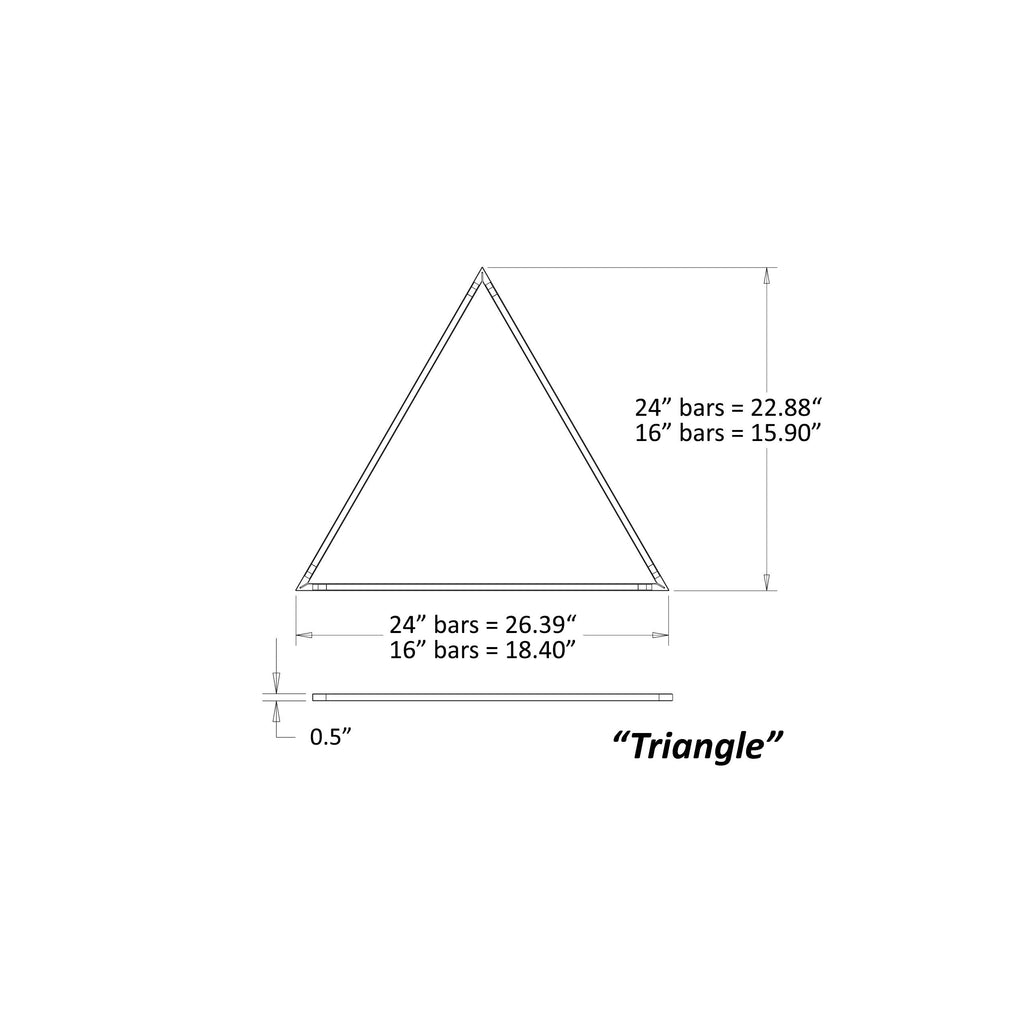 Z-Bar Pendant Medium Triangle
