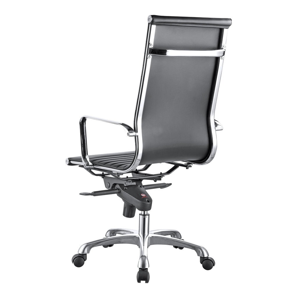 Studio Office Chair High Back Black Vegan Leather