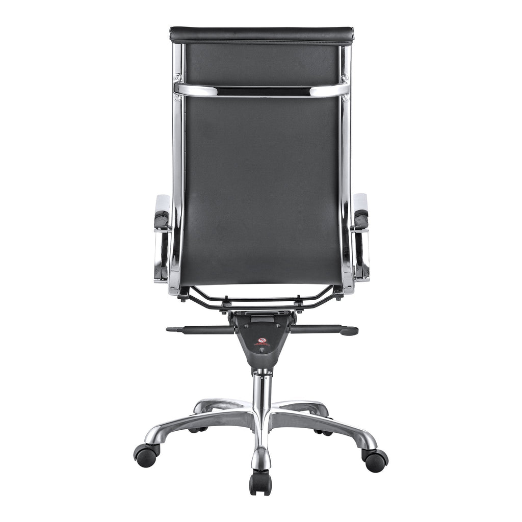 Studio Office Chair High Back Black Vegan Leather