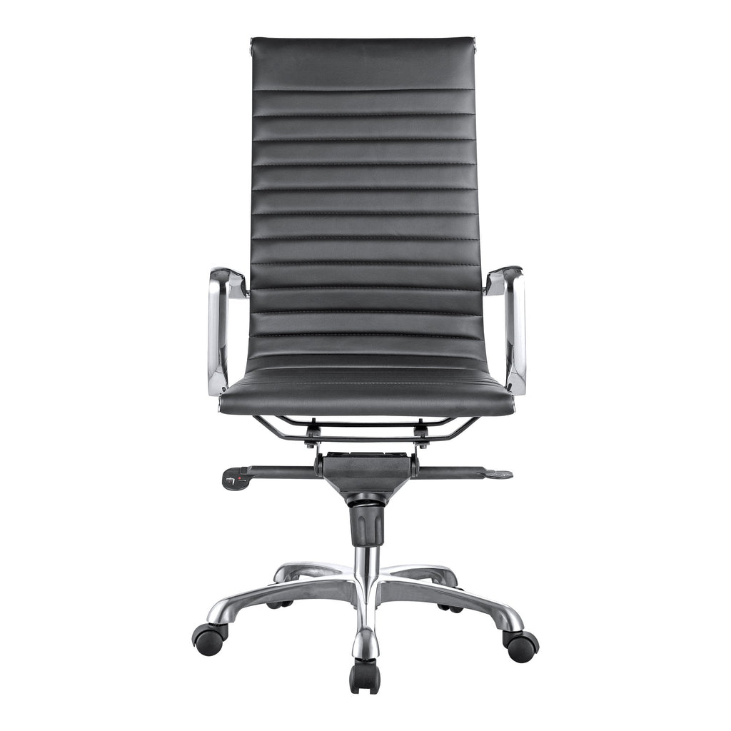 Studio Office Chair High Back Black Vegan Leather