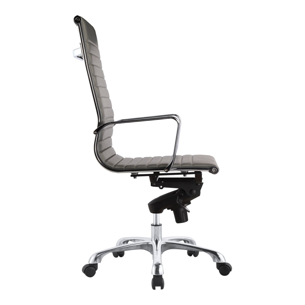 Studio Office Chair High Back Grey Vegan Leather