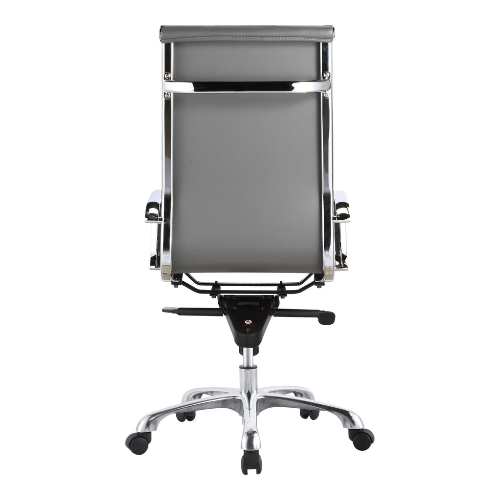 Studio Office Chair High Back Grey Vegan Leather