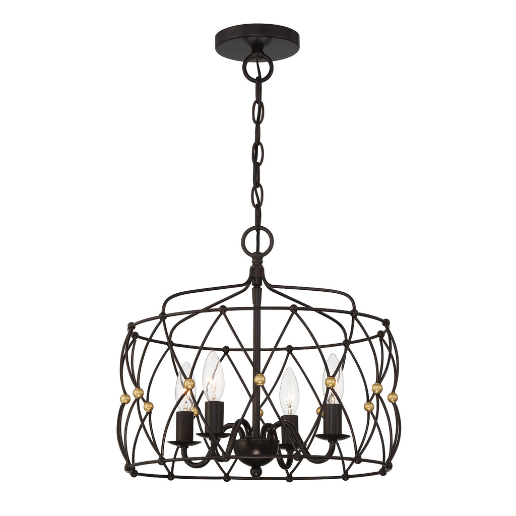 Zucca 4 Light Lantern Chandelier