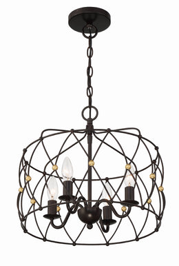 Zucca 4 Light Lantern Chandelier