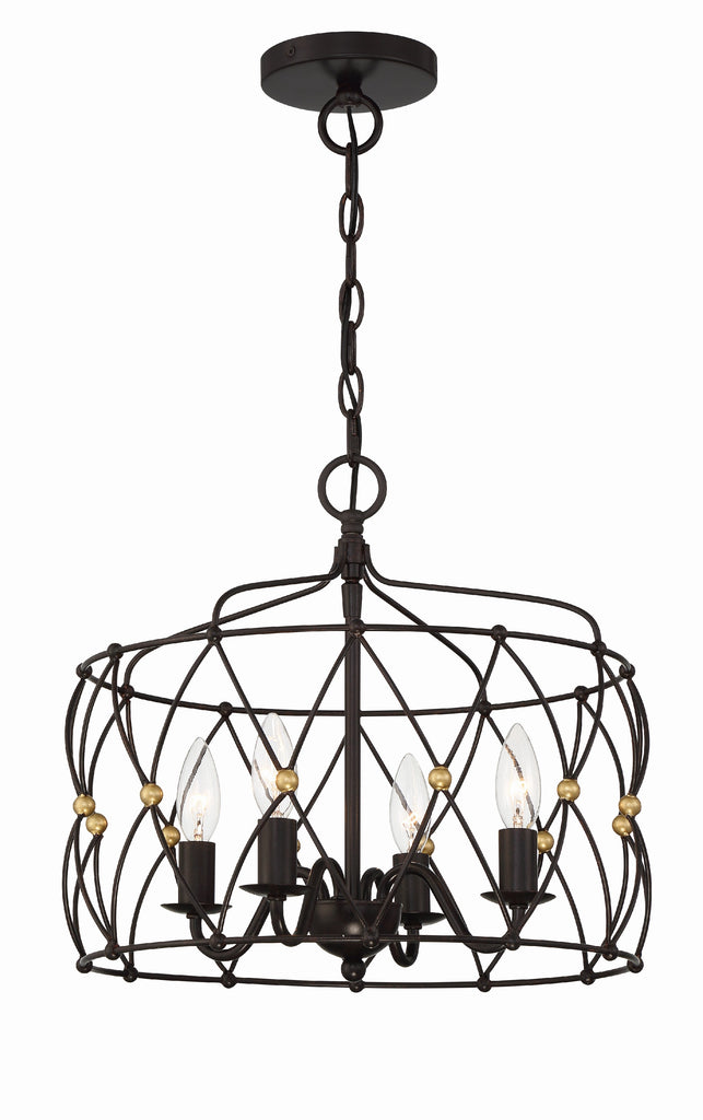 Zucca 4 Light Lantern Chandelier