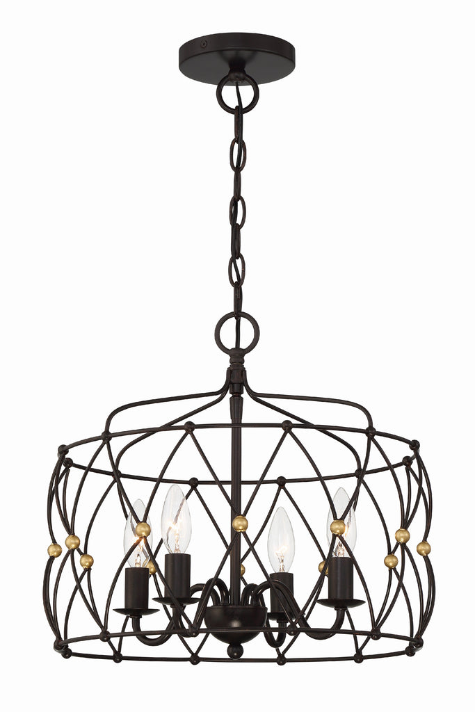 Zucca 4 Light Lantern Chandelier