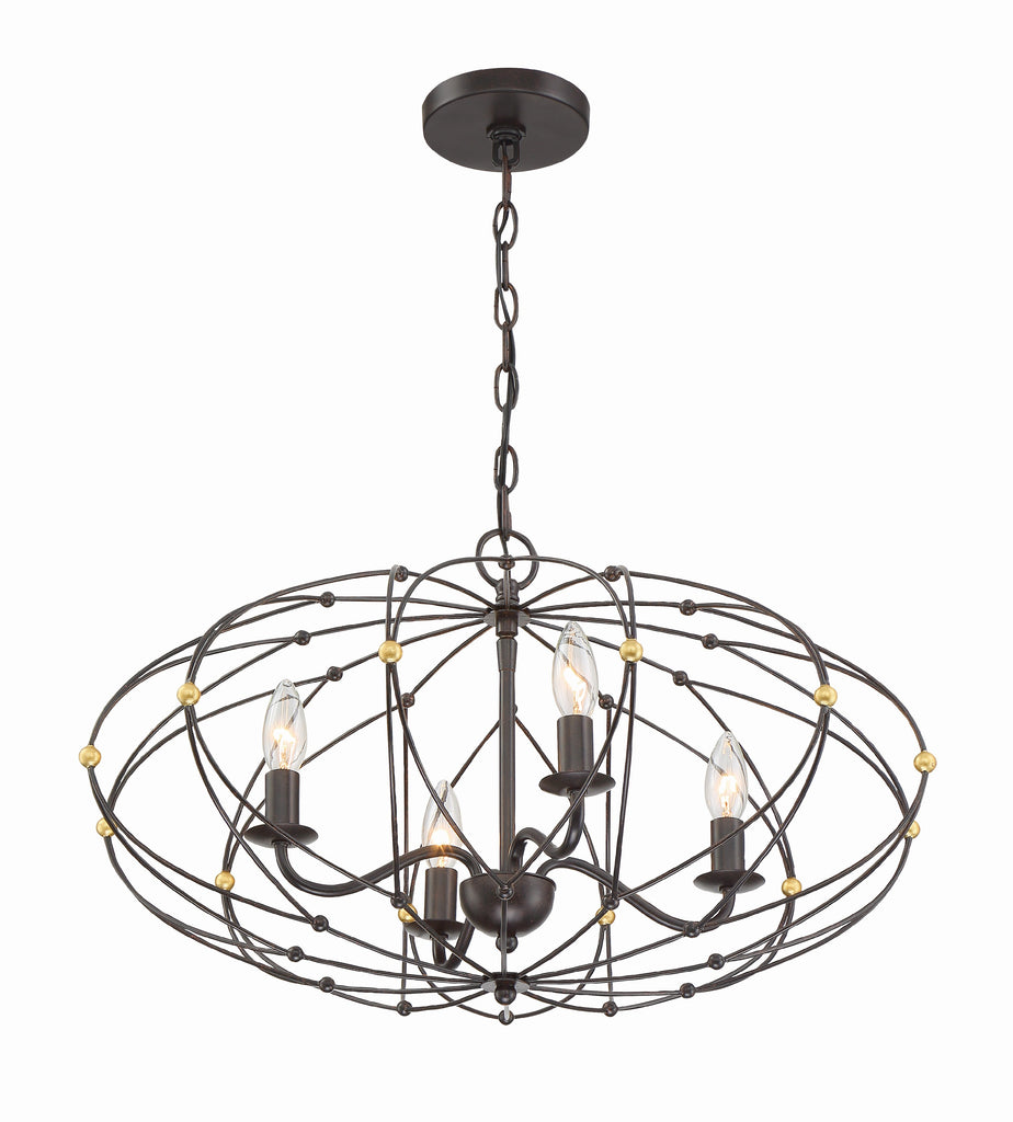 Zucca 4 Light Chandelier