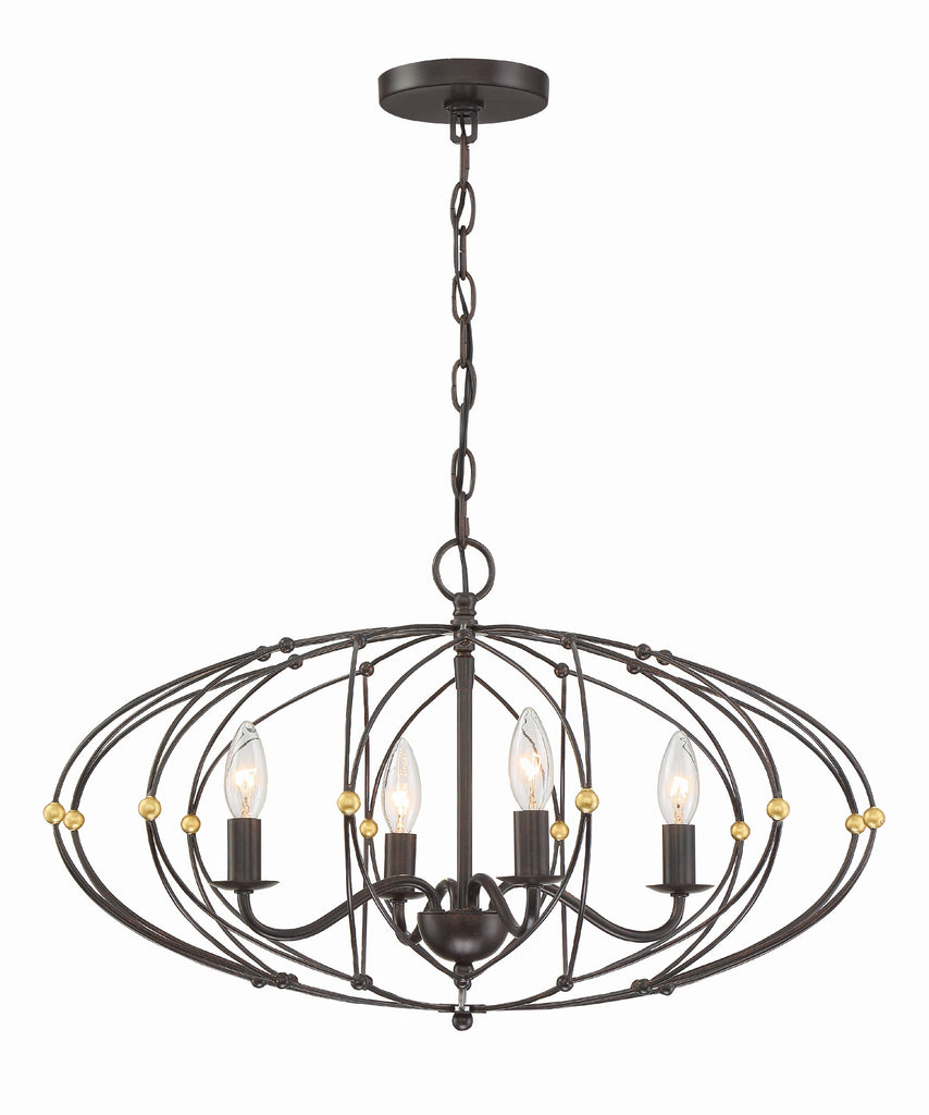 Zucca 4 Light Chandelier