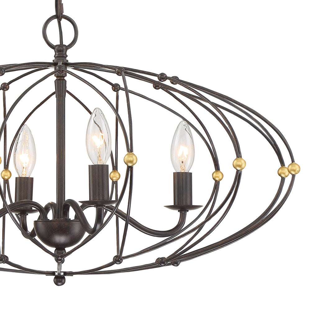 Zucca 4 Light Chandelier