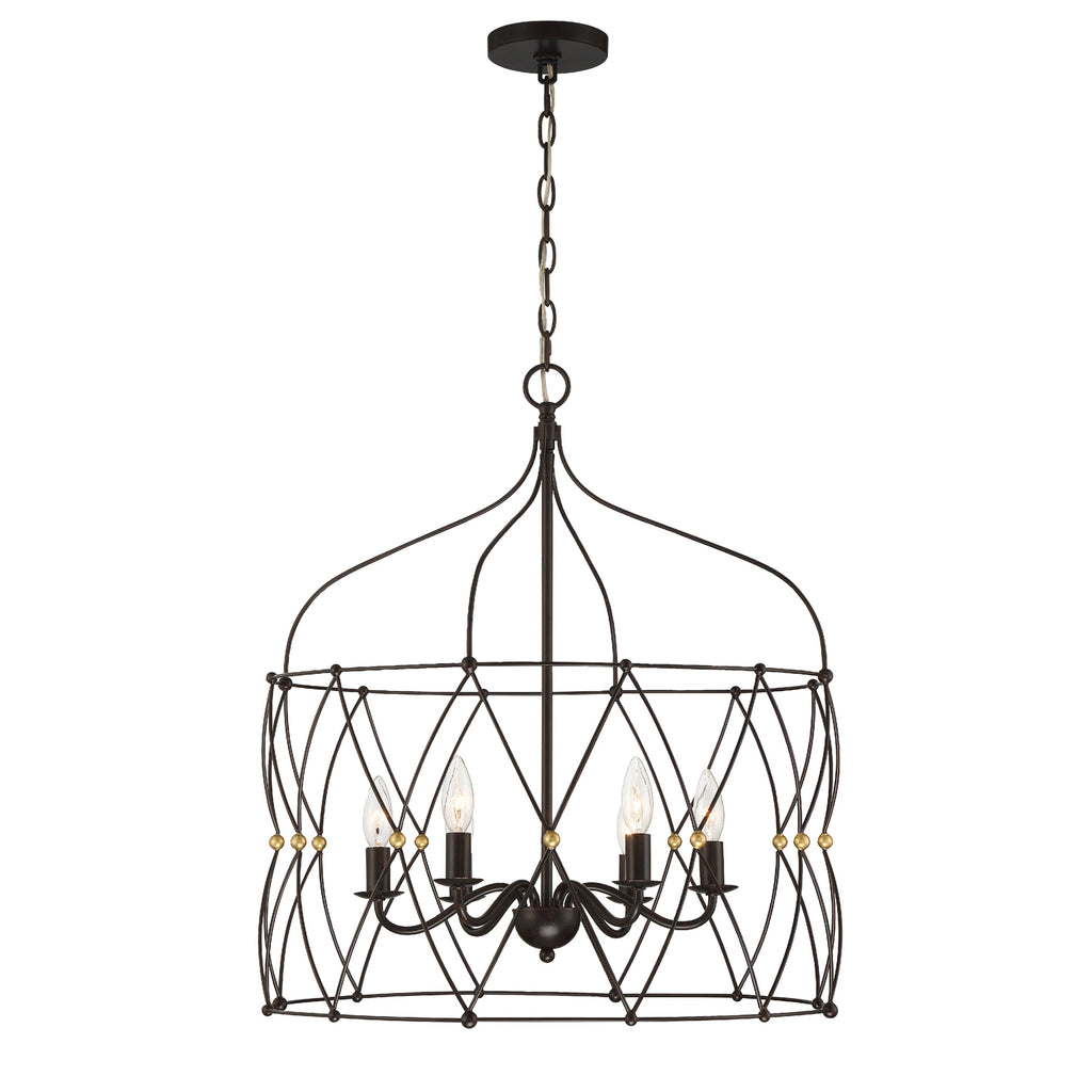 Zucca 6 Light Lantern Chandelier