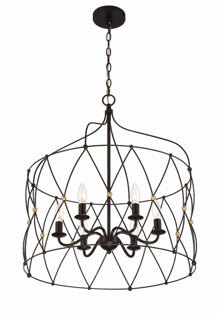 Zucca 6 Light Lantern Chandelier