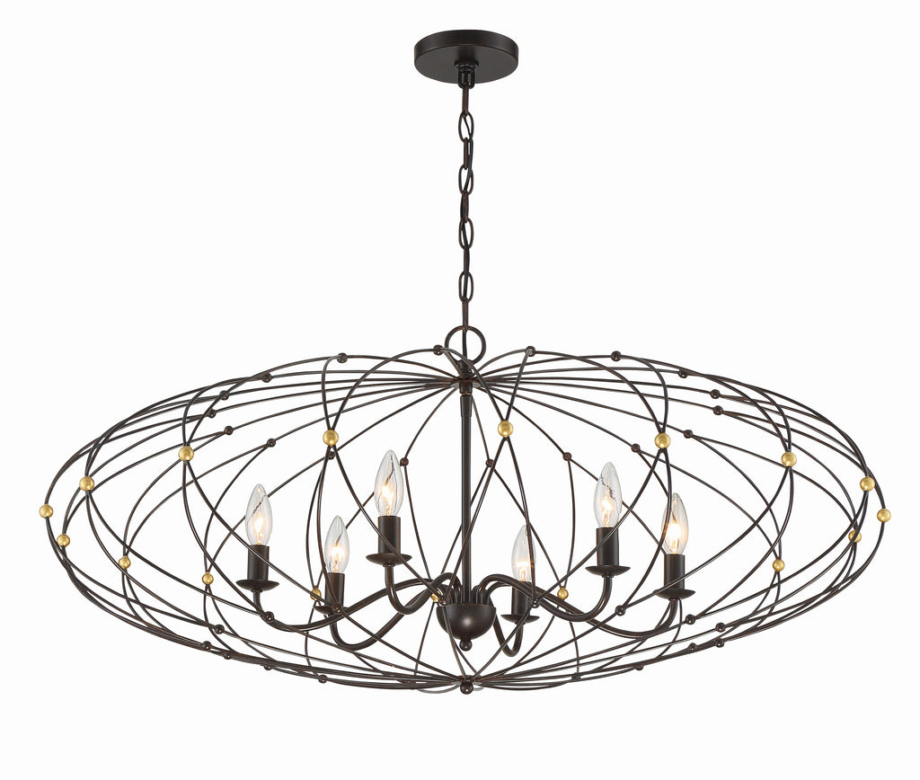 Zucca 6 Light Chandelier