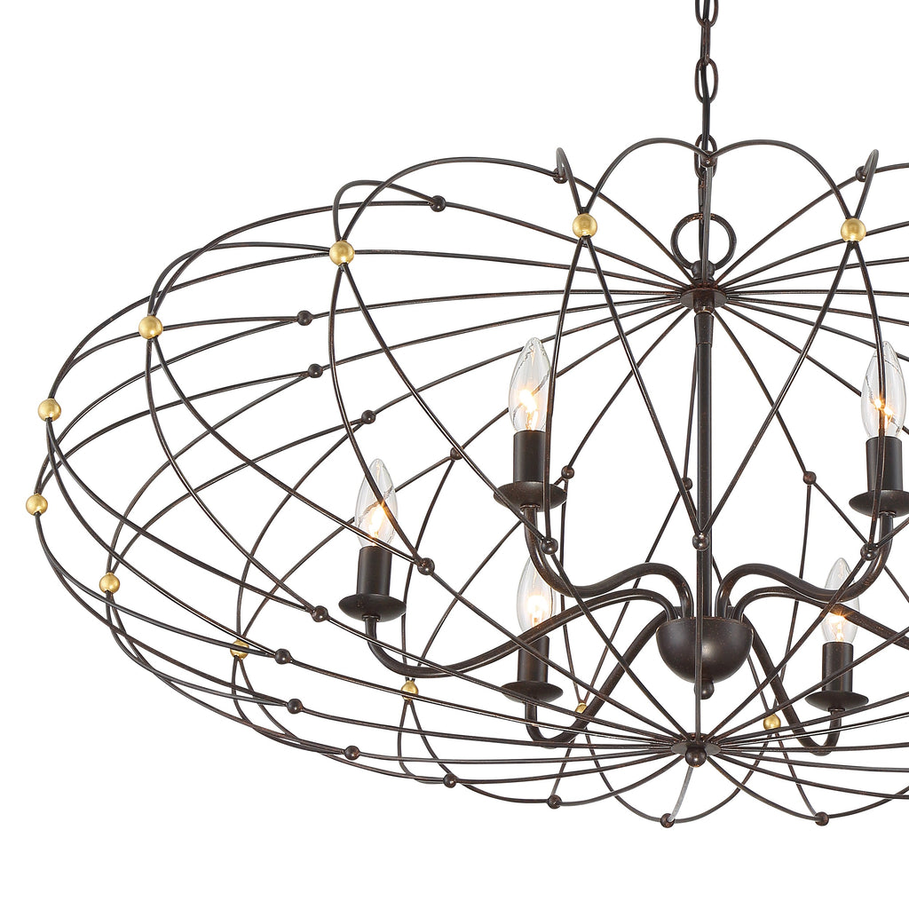 Zucca 6 Light Chandelier