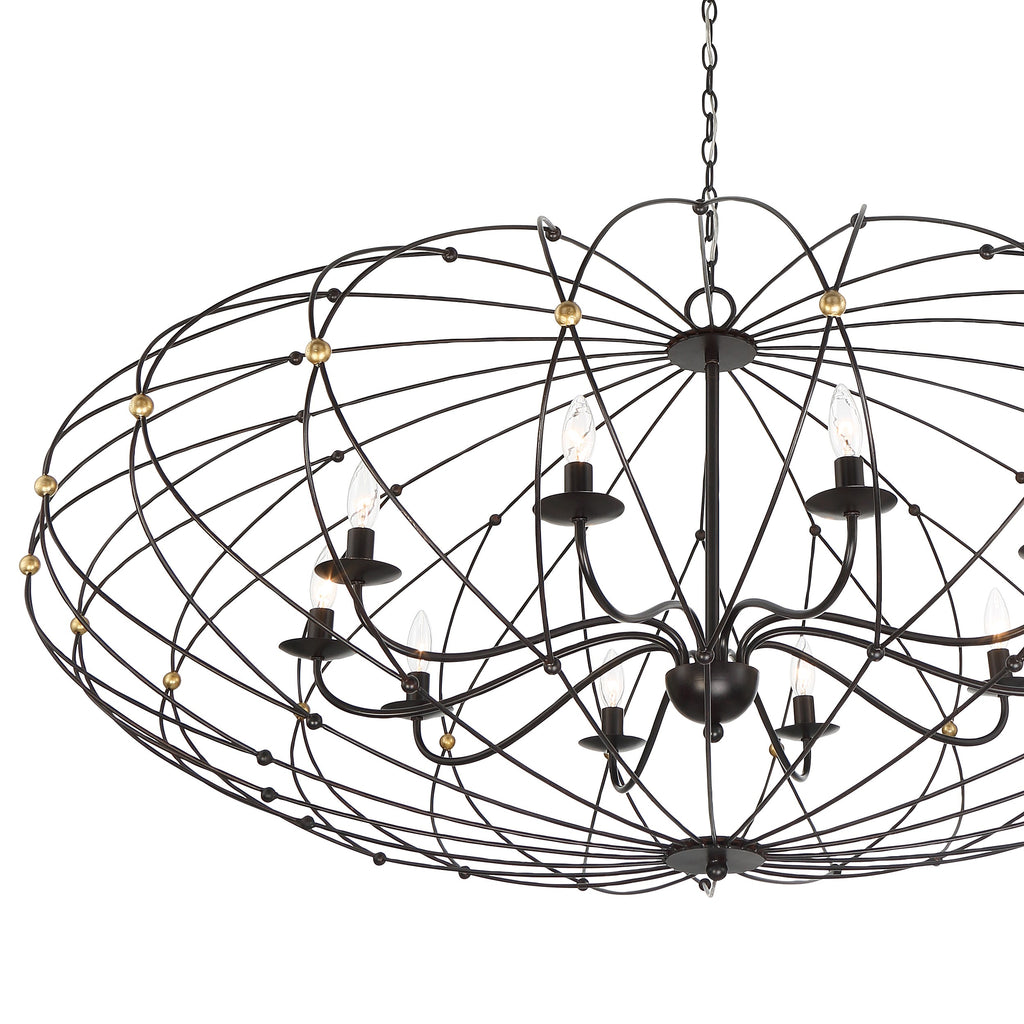 Zucca 10 Light Chandelier