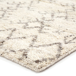 Jaipur Living Zola Hand-Knotted Geometric Ivory/ Brown Runner Rug