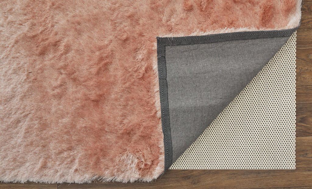 Indochine Modern Solid Pink Area Rug (2' x 3'4" / Pattern 1)