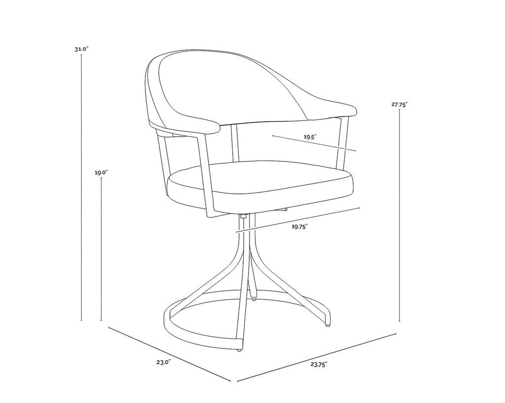 Bexley Swivel Dining Chair