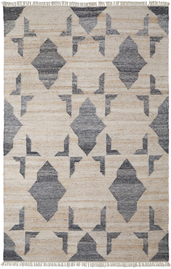 Beckett Transitional Trellis Lattice Ivory Gray Tan Area Rug (5' x 8')