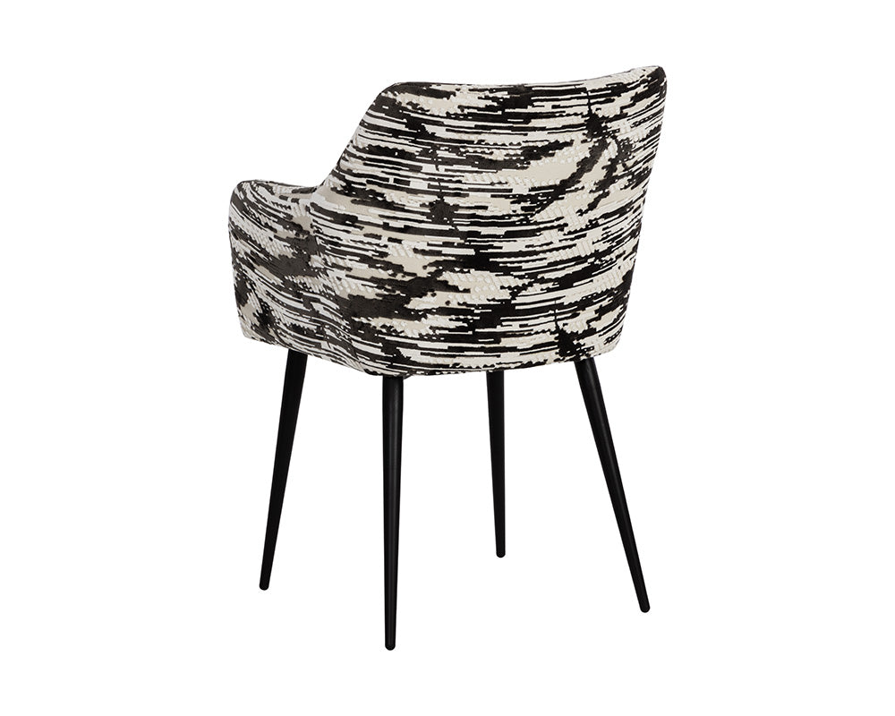 Marilyn Dining Chair - Devore Olive Zebra, Set of 2