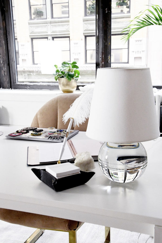 Nicole Table Lamp - Polished Nickel