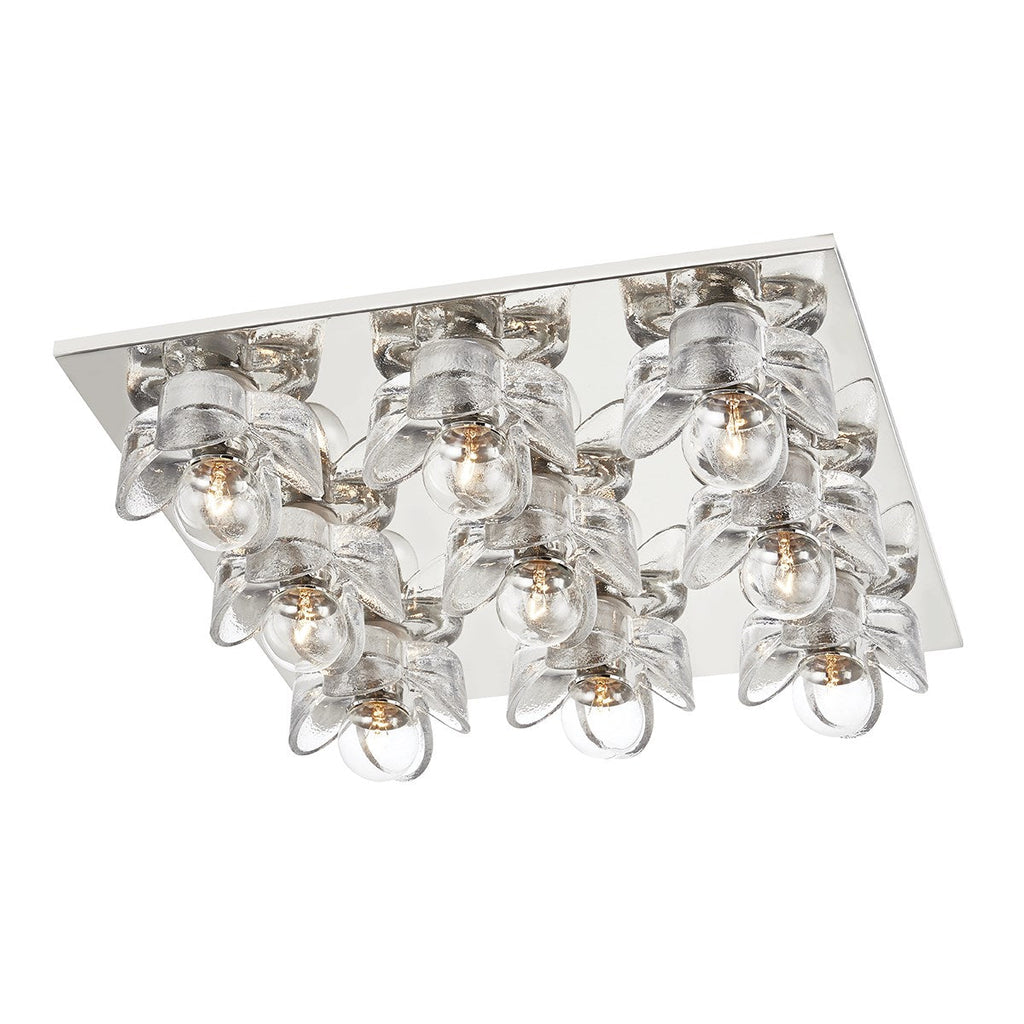 Shea Flush Mount 16" - Polished Nickel