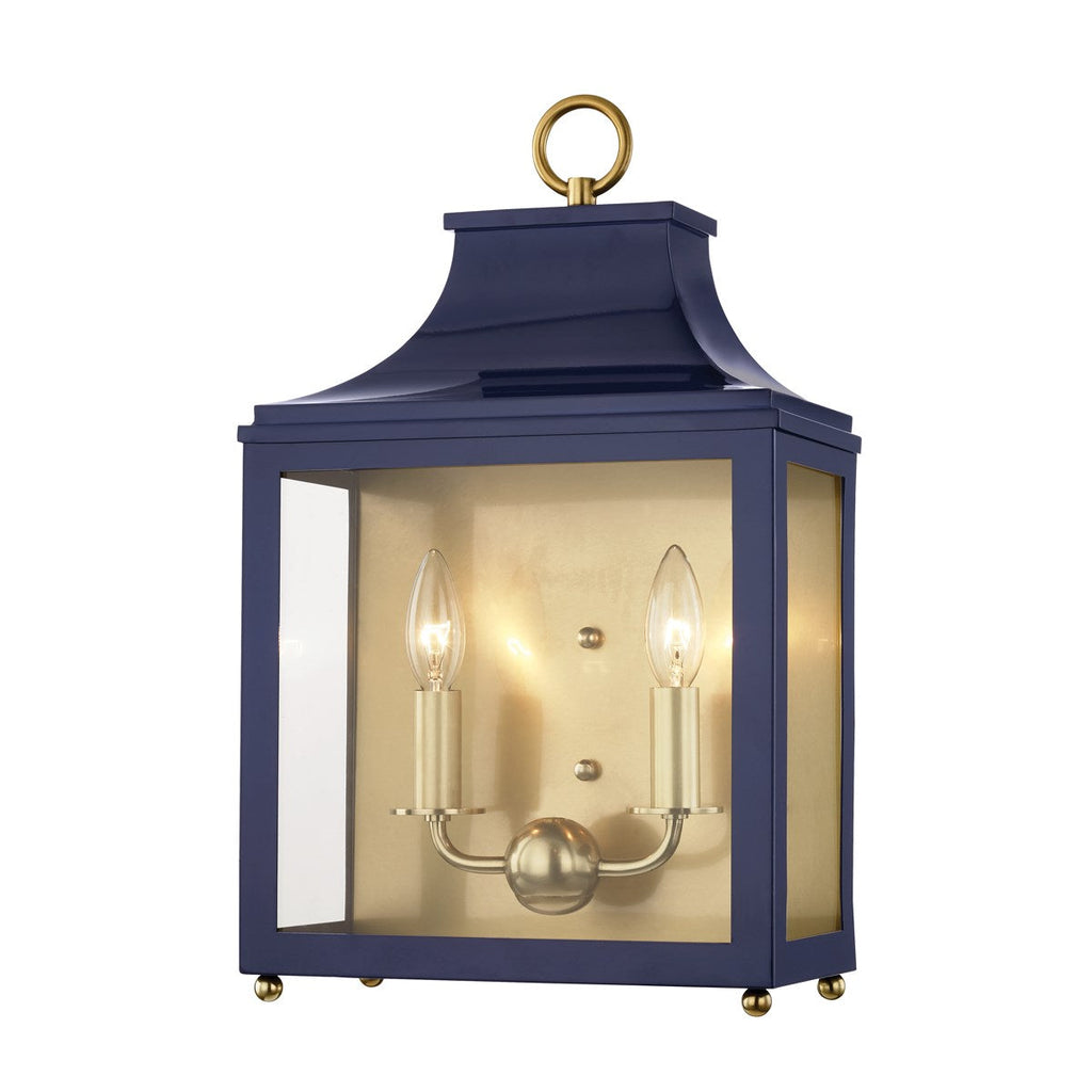 Leigh Wall Sconce - Aged Brass/Navy