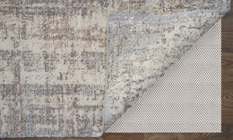 Merril Modern Abstract Taupe Brown Ivory Area Rug (8'6" x 11'6")