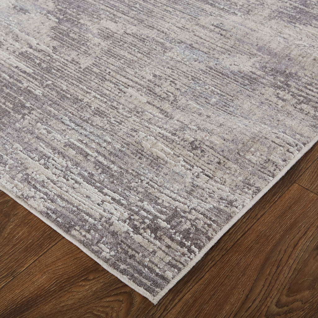 Lennon Transitional Abstract Tan Taupe Gray Area Rug (2'10" x 8')