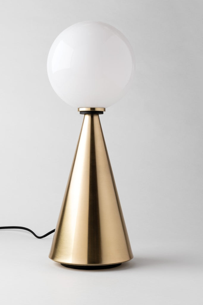 Piper Table Lamp 13" - Aged Brass/Dusk Black