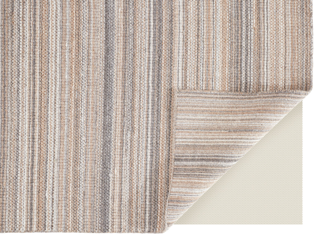 Keaton Transitional Solid Brown Taupe Area Rug (10' x 14')