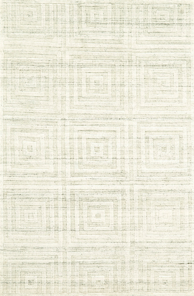 Gramercy Modern Geometric Ivory Area Rug (5'6" x 8'6")