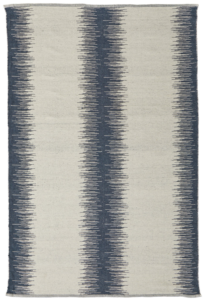 Bashia Modern Gradient Ombre Blue Ivory Area Rug (2' x 3')