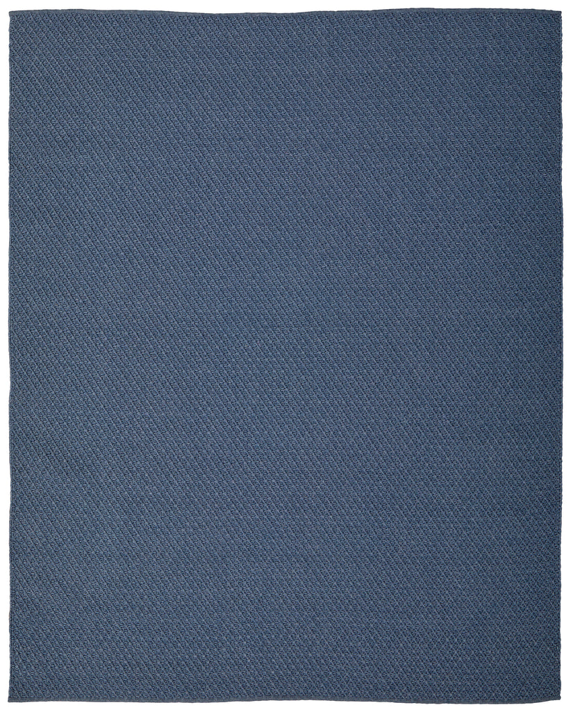 Tito Modern Solid Blue Area Rug (5' x 8')