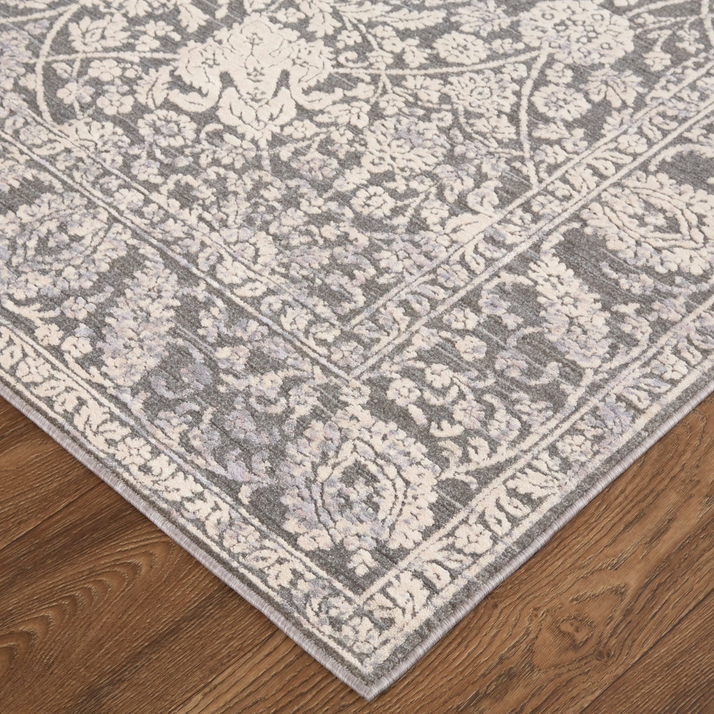 Thackery Transitional Oriental Taupe Ivory Area Rug (7'10" x 9'10")