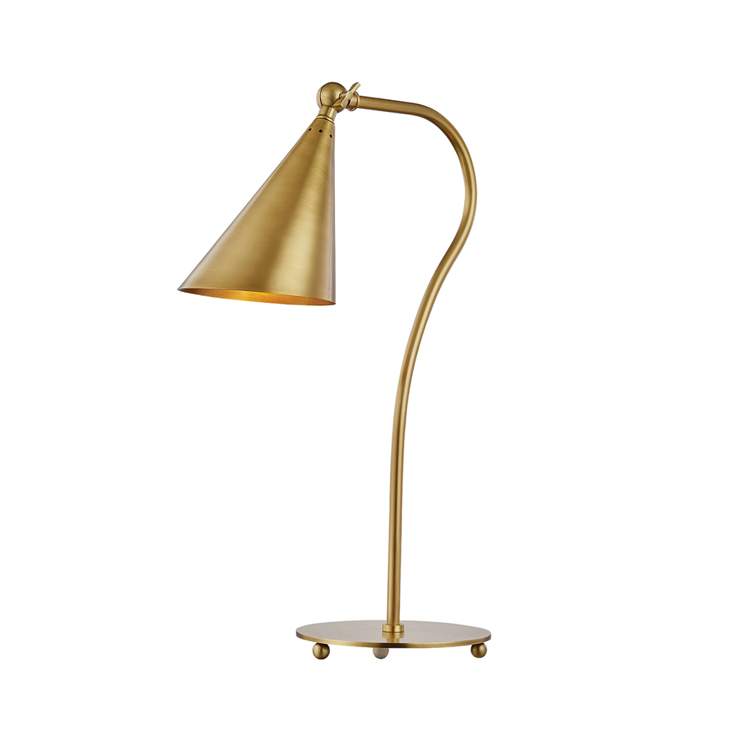 Lupe Table Lamp - Aged Brass