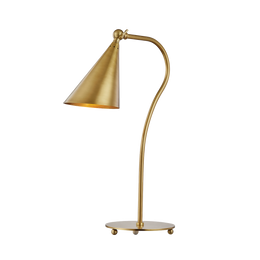 Lupe Table Lamp - Aged Brass