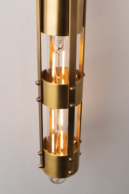 Violet Wall Sconce 16" - Aged Brass