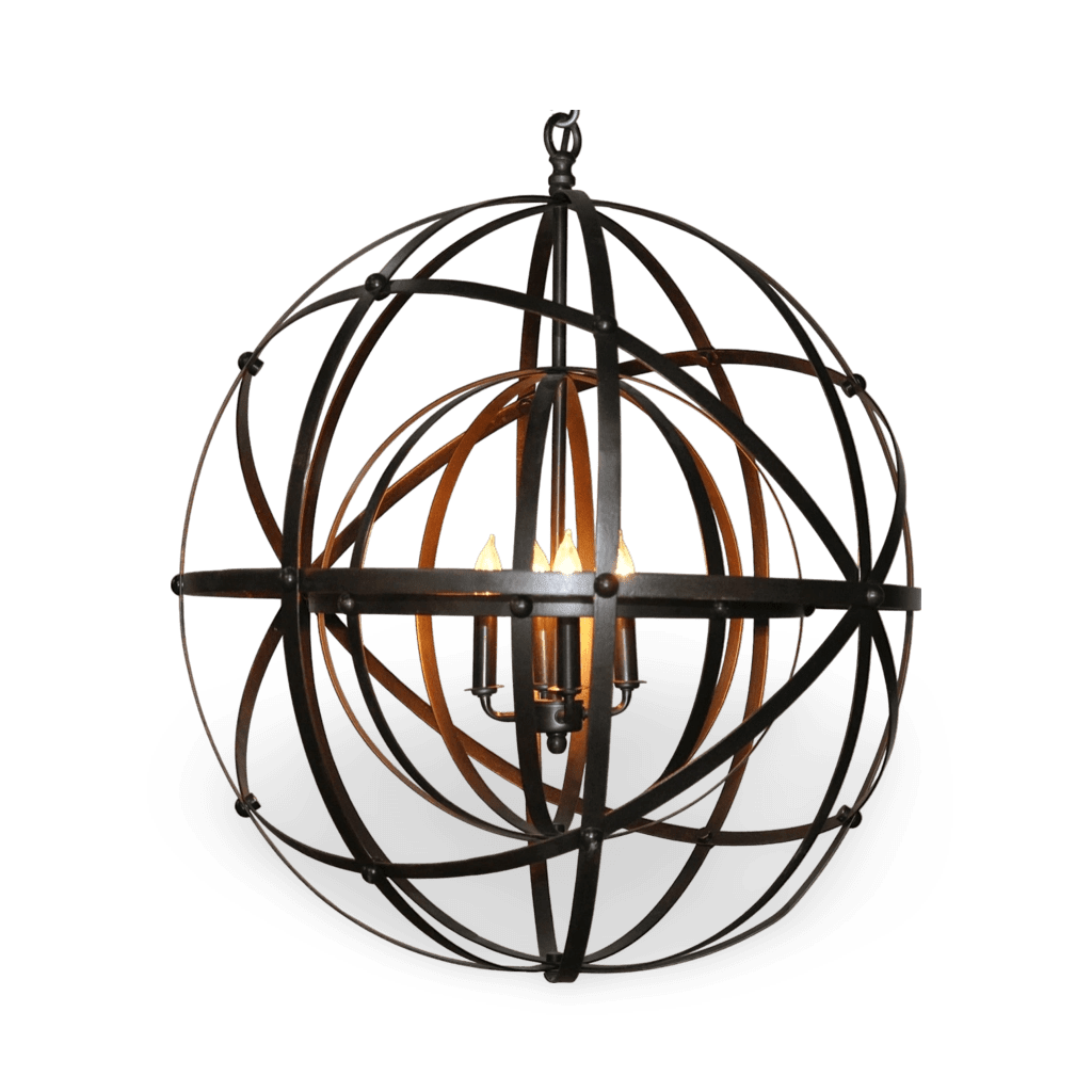 Alchemy Chandelier, Black Metal