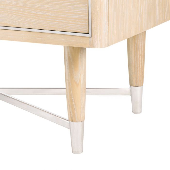 Adrian 2-Drawer Side Table, Natural