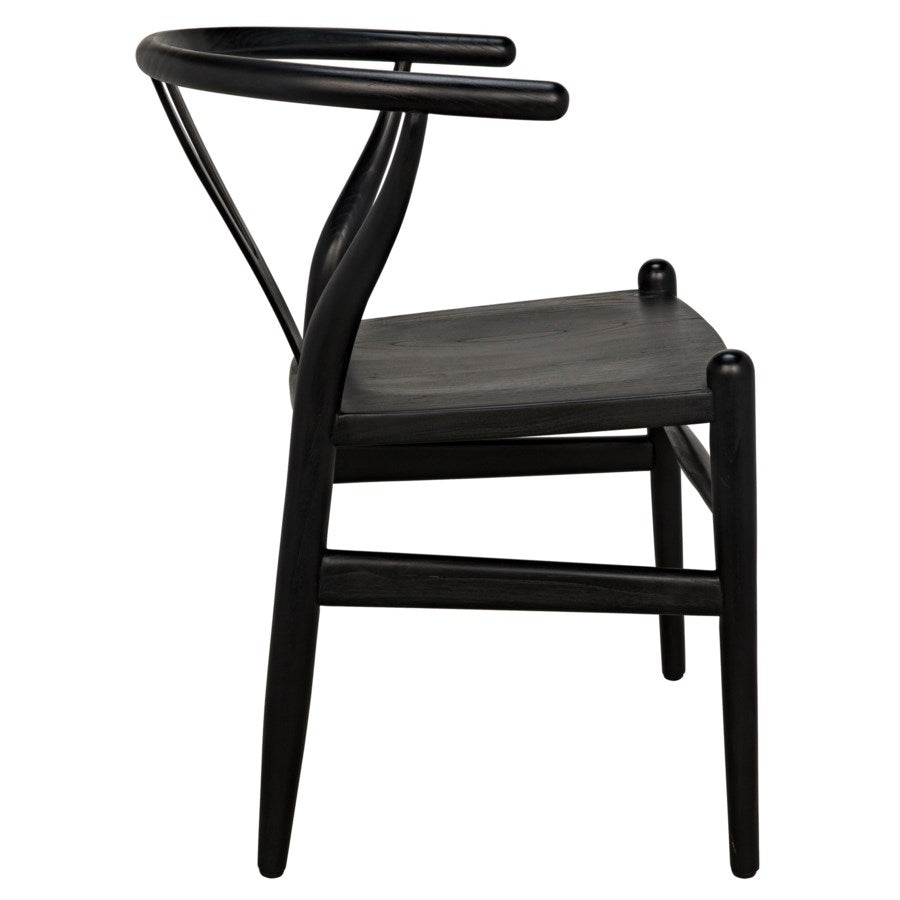 Zola Chair, Charcoal Black