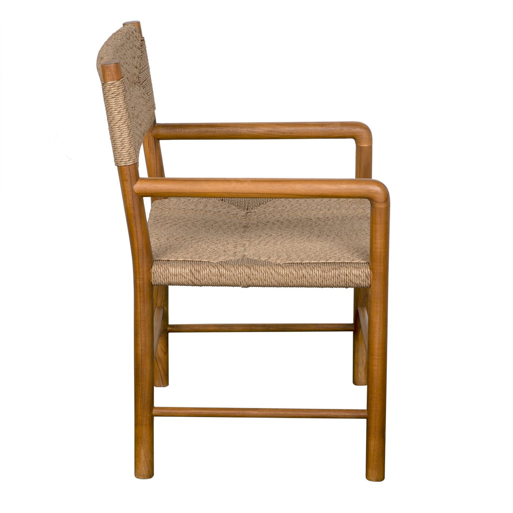 Franco Arm Chair, Teak With Synthetic Woven