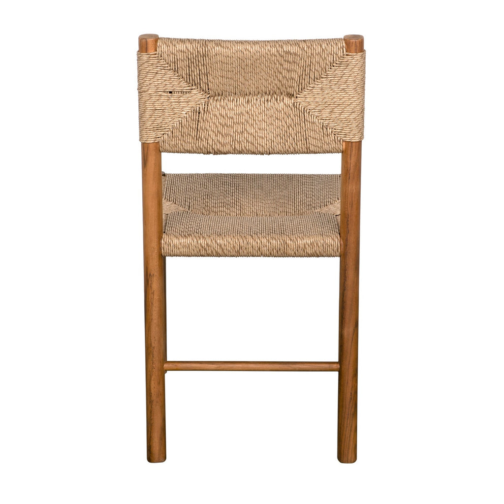 Franco Side Chair, Teak With Synthetic Woven