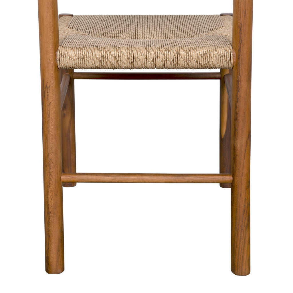 Franco Side Chair, Teak With Synthetic Woven