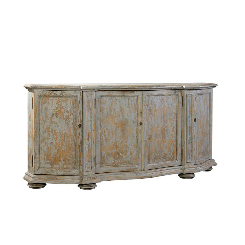 Washed Blue Briquette Sideboard