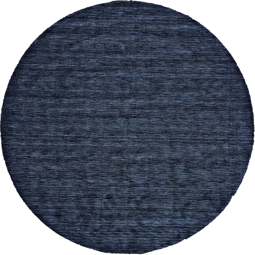 Luna Modern Solid Blue Area Rug (8' x 8')